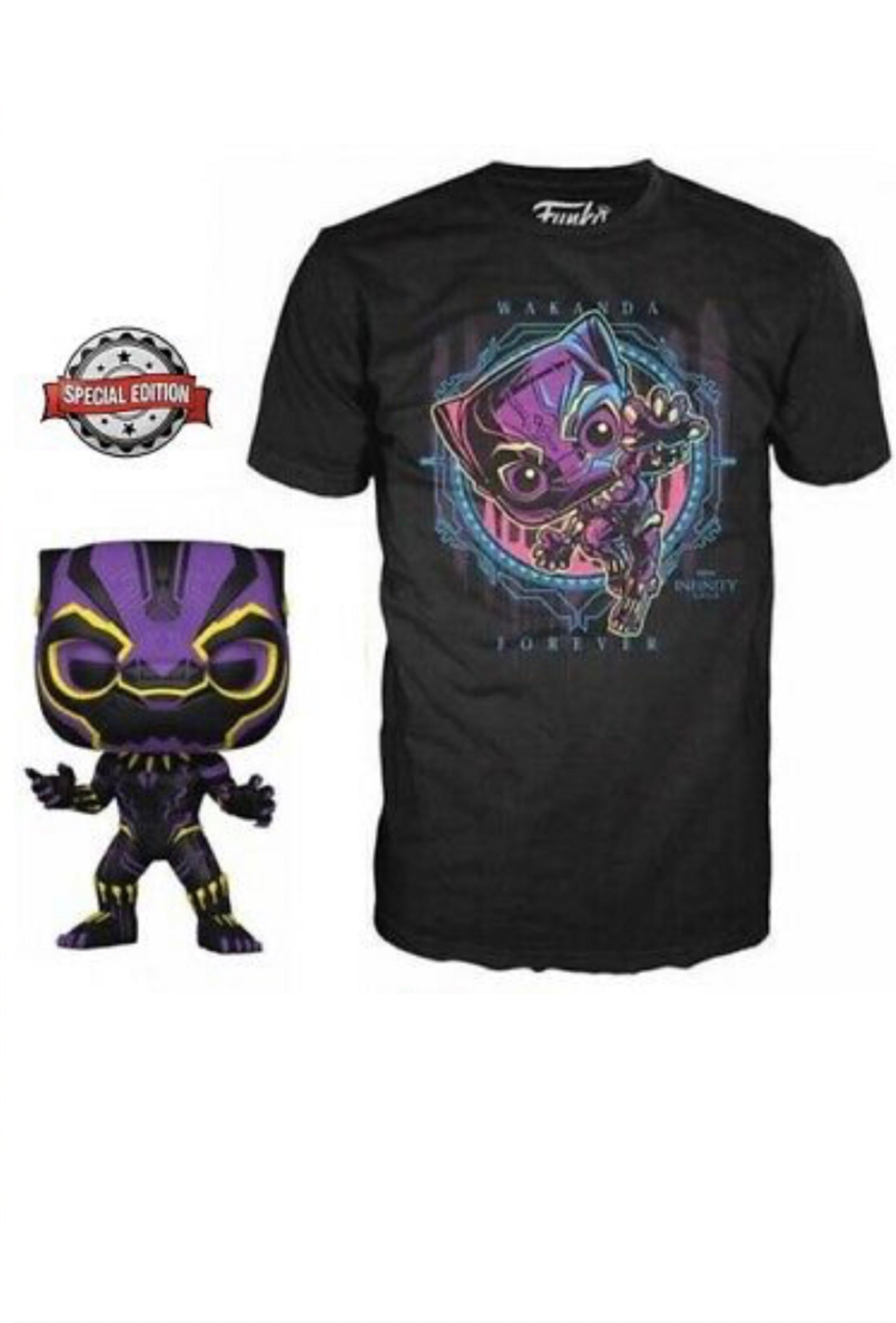 Amazon.com: Funko Pop! & Tee: Marvel - Black Panther