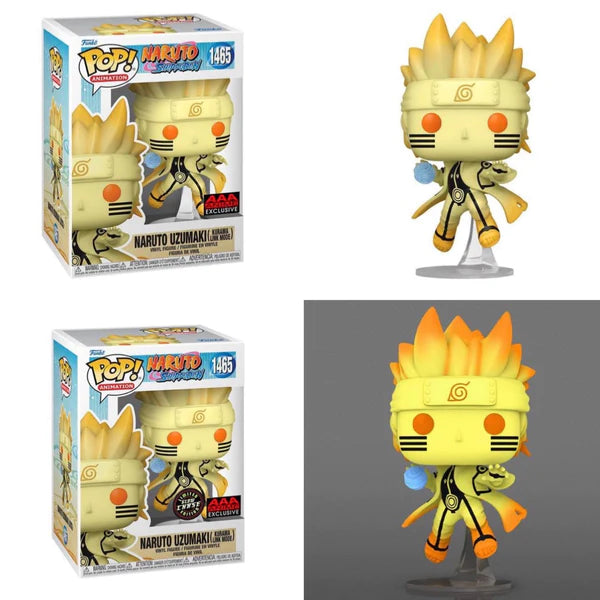 Naruto Kurama Link Mode Funko Pop With Chase Bundle set AAA Anime Exclusive