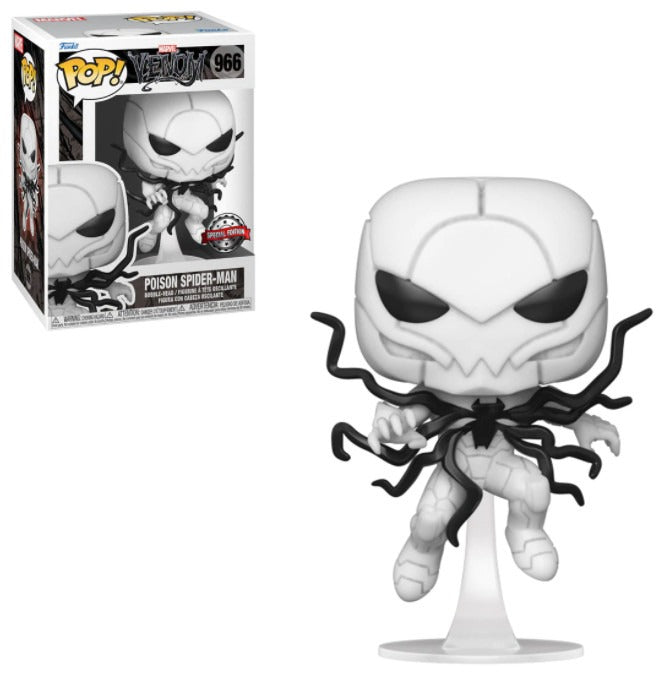 Funko Pop! Poison Venom Series Poison Spider-Man Exclusives Bundle Set (Common +Chase)