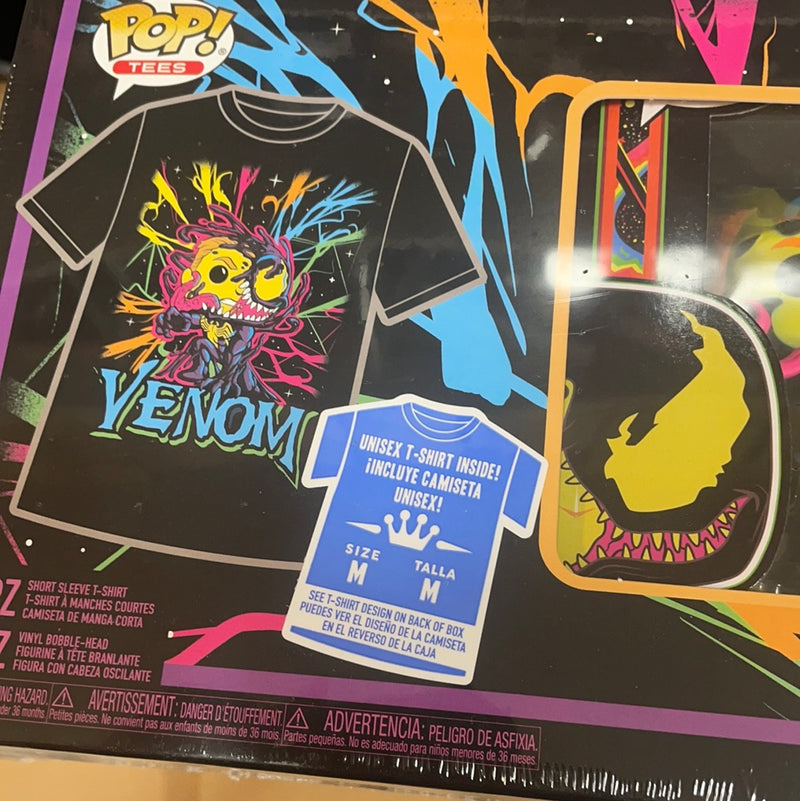 Funko! Venom black light set with T-shirt (LARGE SIZE)