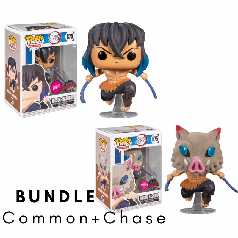 Funko Pop! Animation: Demon Slayer - Inosuke Hashibira Special Edition Bundle Set